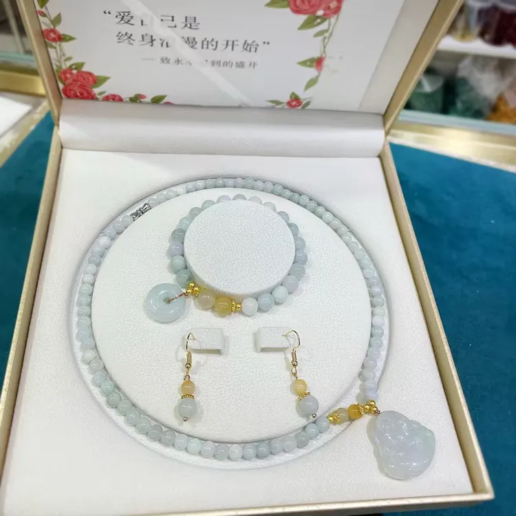 首饰盒/箱  首饰盒/箱  佛公圆珠链耳饰手链手串首饰礼盒