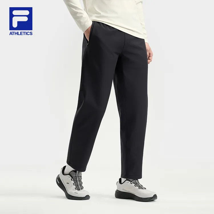 Fila/斐乐男士长裤【加绒保暖】秋冬厚款弹力舒适运动裤A11M541810F