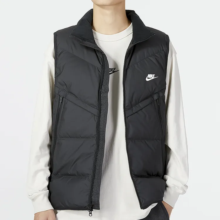 NIKE耐克正品羽绒马甲男子保暖立领上衣新款运动背心DV1136流光风