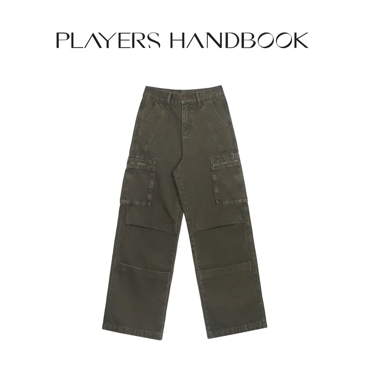 PH 《古墓丽影》街头小众重工系列休闲时尚百塔工装长裤 PH3099