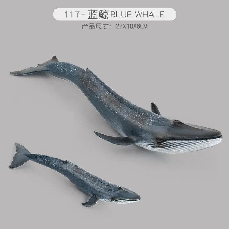 海洋儿童玩具白鲸鲸鱼仿真抹香鲸模型摆件邓氏鱼实心蓝鲸动物生