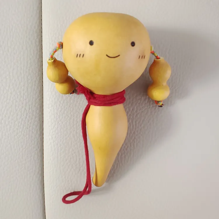 天然葫芦拨浪鼓0-3岁手摇婴儿拨浪鼓哗啦棒适合3个月以上宝宝玩耍