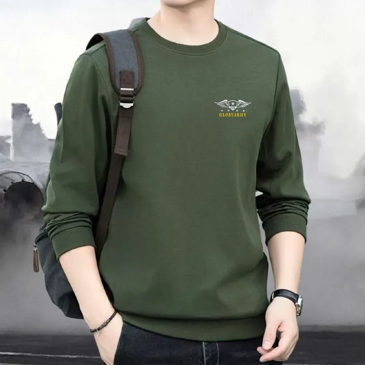 春秋长袖T恤春秋外穿长袖男士t恤男士秋装潮流薄款