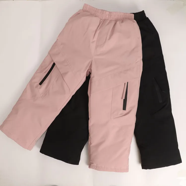 男女童冬款羽绒百搭运动休闲裤冬季保暖防风防寒防水防污中腰舒适