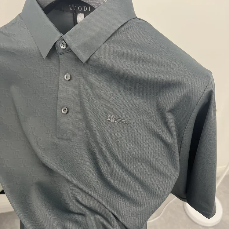 夏季新款翻领短袖男士