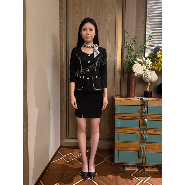 公主ktv工作服包房管家女服务员dj公主服春秋季技师工作服秋冬