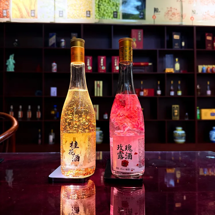 玫瑰露酒-微醺果酒-茉莉花香-桂花香酒-38度-475毫升