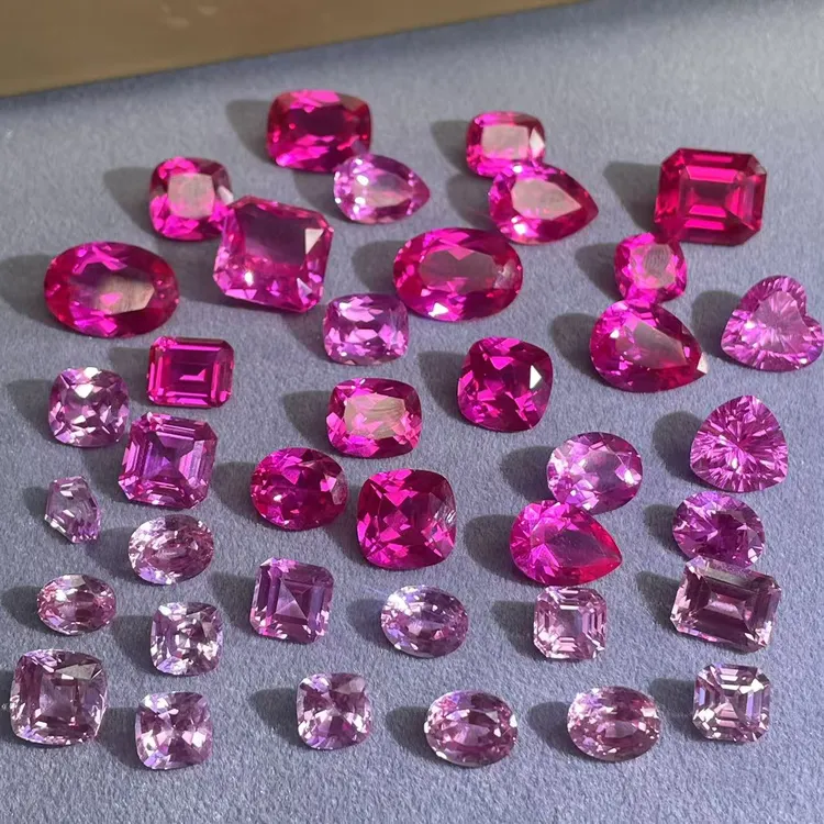 培育蓝宝石培育粉色蓝宝石裸石