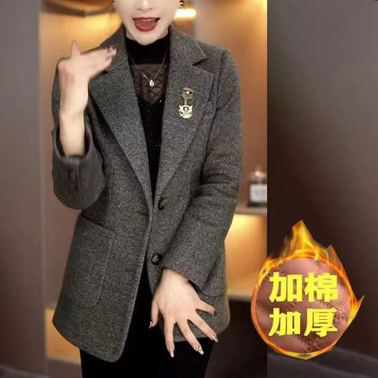 高端品牌杭州意法外套女2024新款洋气高贵显瘦休闲西装