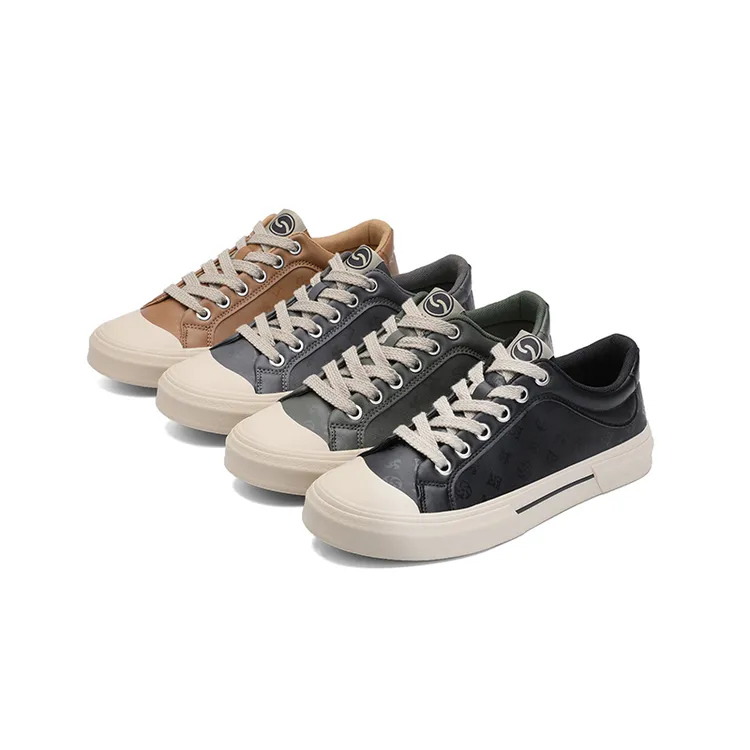 2025秋季新款男鞋时尚潮流休闲皮鞋低帮鞋男软底软面开车鞋休闲鞋