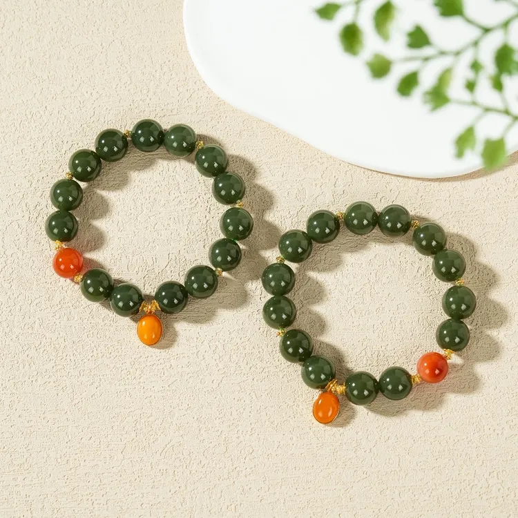 【云上】和田玉DIY手串-多样性发其一-11.5mm-DS38466（甄选）