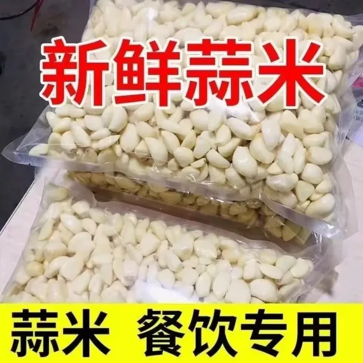 2025新鲜大蒜去皮大蒜山东人工剥现发蒜米新鲜剥皮蒜瓣餐饮商用款