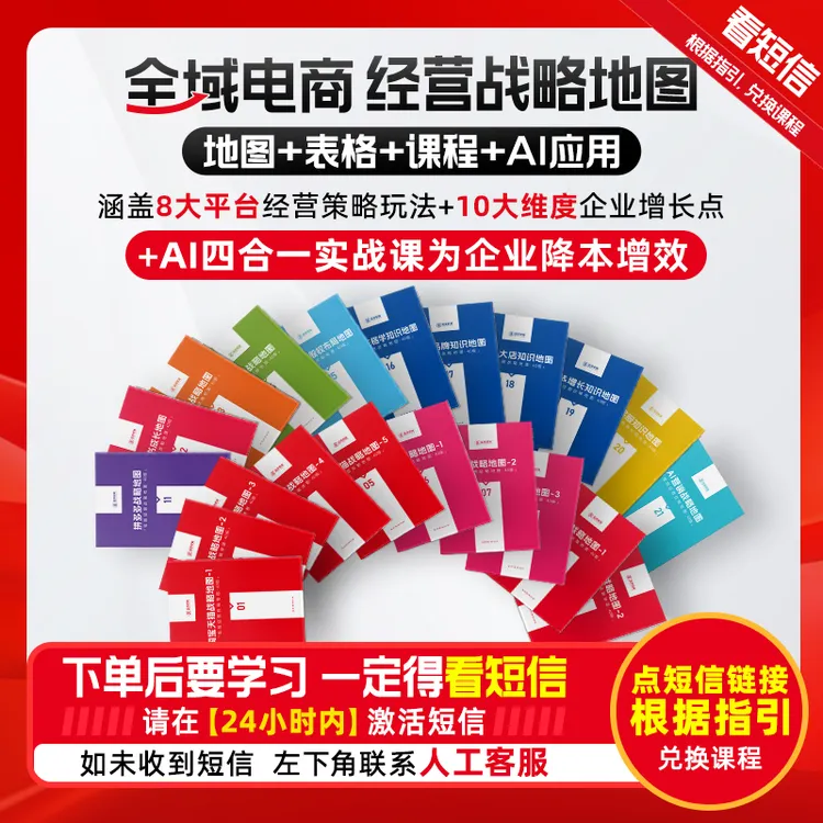 全域电商经营战略地图-8大平台布局电商盈利增长攻略+AI应用