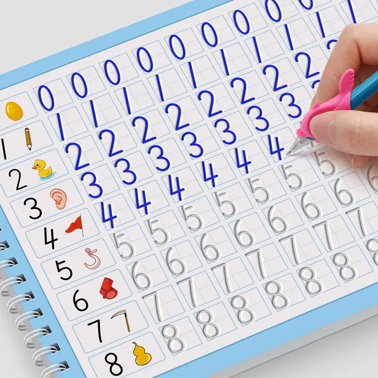 【入园准备】儿童数字练字帖凹槽控笔训练幼儿早教练字启蒙幼小衔接