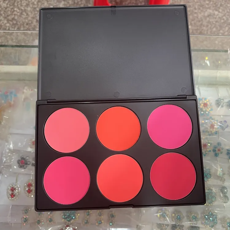 卡梅拉六色腮红盘胭脂裸妆自然晒红舞台演出妆影楼戏曲化妆品