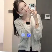 《遇℃》2025蓉蓉家秋季新款针织耐磨泡泡袖+背心吊带毛针织衫外穿套