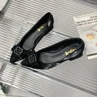 12Q6846-6气质2025秋季新款时尚尖头蝴蝶结浅口单鞋软底