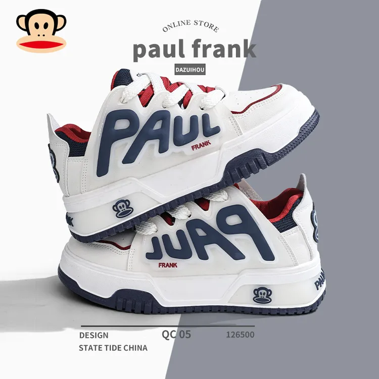 大嘴猴休闲运动鞋男款爆款2025新款潮流百搭小白鞋女厚底低帮板鞋