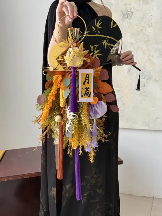 2025中秋节门挂（可备注发货日期）顺丰包邮云南装饰门挂件竹编