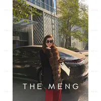 THE MENG【红毯】100支全澳毛saga狐狸毛轻暖毛呢大衣#M254K1924