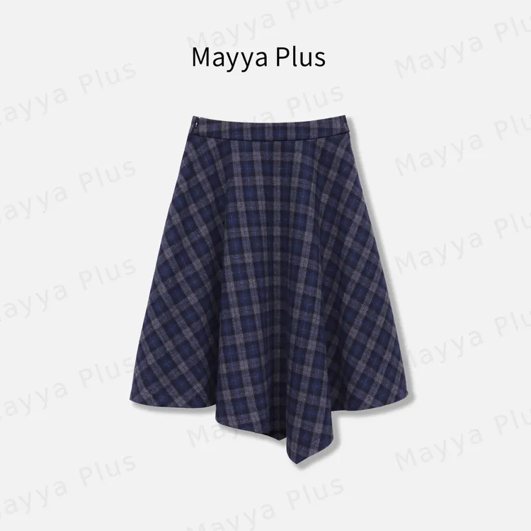 【苏格兰】Mayya Plus麦芽定制冬季新款韩系百搭A字半身裙32547682