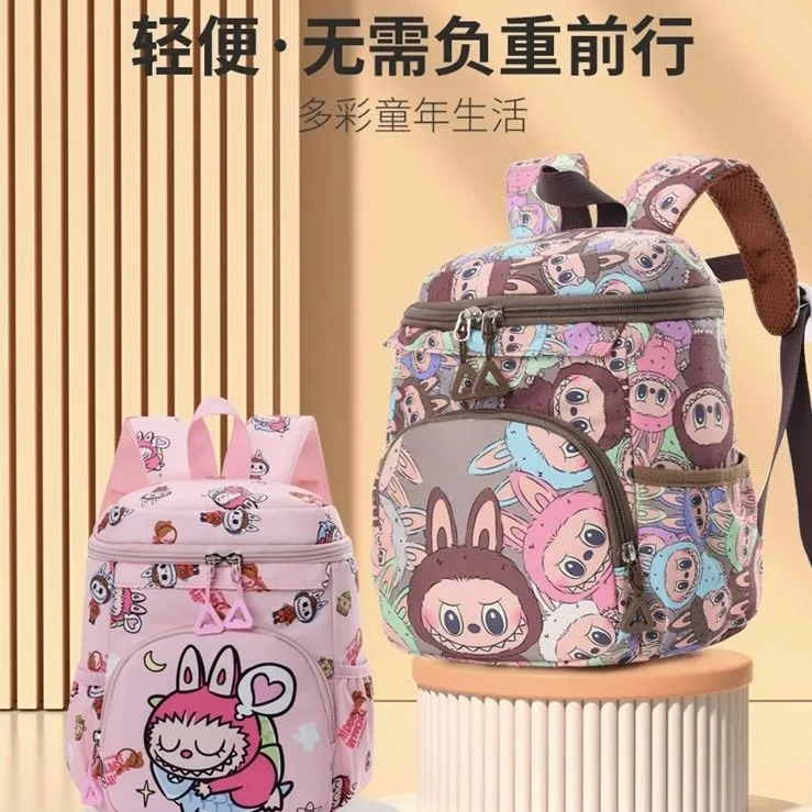 透气小学生儿童拉布可爱卡通男女轻便幼儿园背包书包女童双肩背包