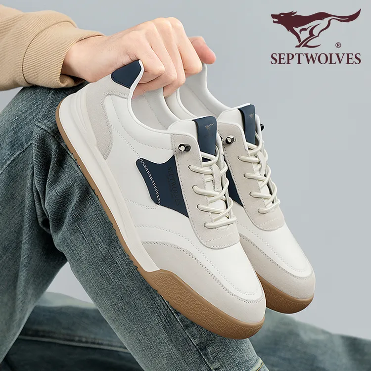 七匹狼男鞋30岁男士小白鞋2025新款秋季百搭软底潮鞋低帮休闲板鞋