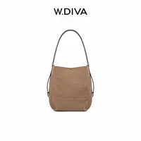 W.Diva【榛果拿铁】定制帆布法国进口牛皮随性托特包松弛50B212985
