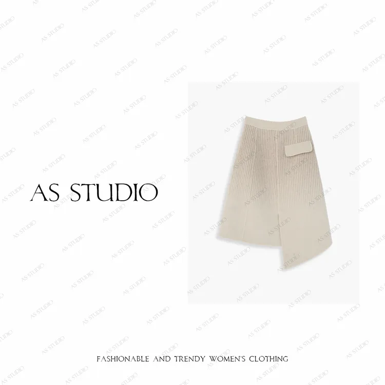 【AS回忆杀】25新定制高级简约百搭显瘦不规则半身裙AS25QDX00291