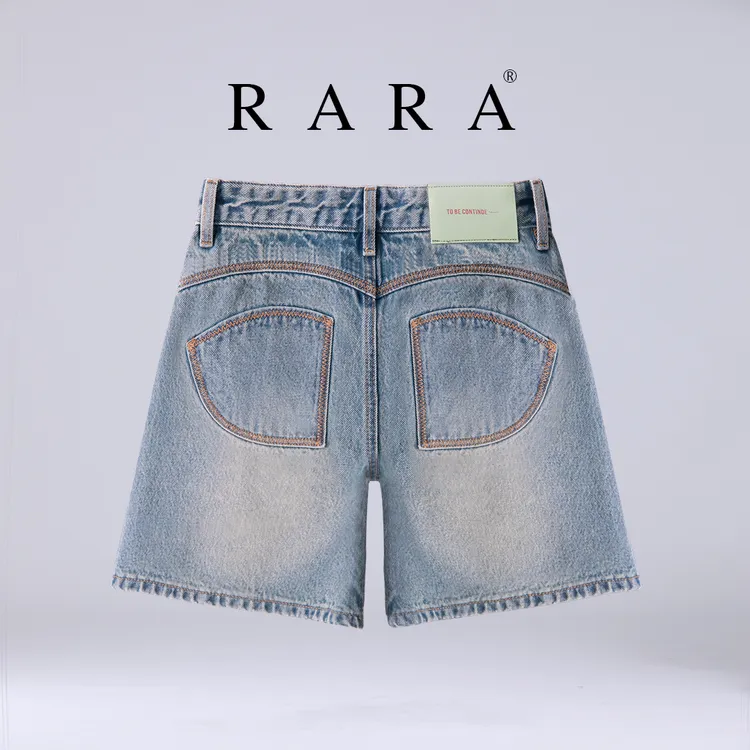 2025夏季新款蜜桃臀冰凉纯棉牛仔短裤女款五分四分裤中裤休闲高腰