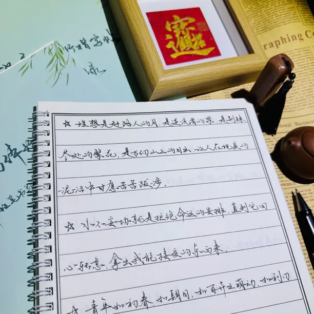 手写体行楷中性笔字帖成人临摹练字大学生成年男女适用潇洒字体