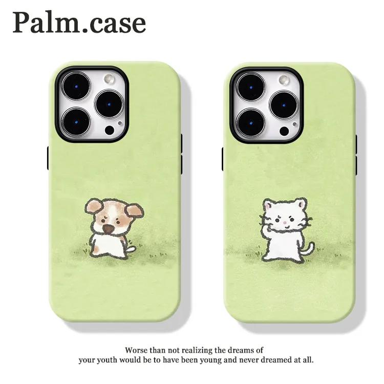 菲林二合一适用华为/oppo/vivo/小米/一加/苹果ins手机壳情侣猫狗