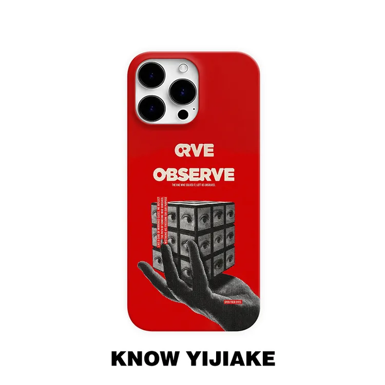 观察四周适用苹果17pro小众手机壳16pro华为小米15oppo套vivo创意