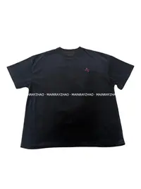 『MAINRAY ZHAO』高级感黑色天鹅绒星球刺绣美式复古休闲短袖T恤