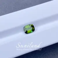 G551-FW-2.26ct天然森林绿色精切垫形碧玺裸石全净/8.8*6.8mm