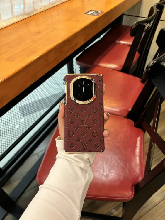 适用于华为MateX7双轴印花闪星手机壳高档MateX6/X5秒变X7折叠壳