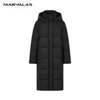 【丽公主】曼德诗长款羽绒服冬季连帽蓬松保暖外套M4273074