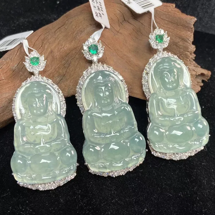 天然A货翡翠【观音】16076SP多样性发一个