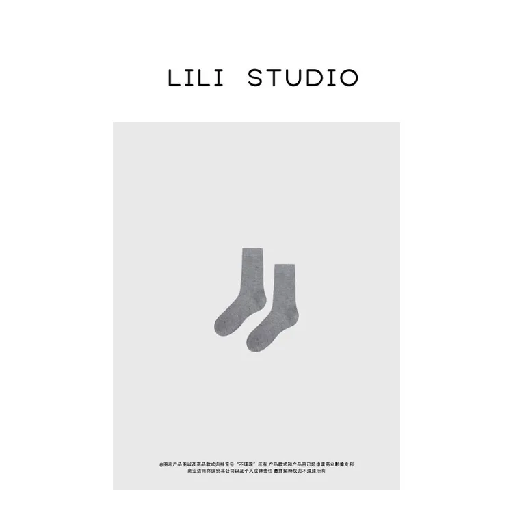 「细毛堆袜」不理理冬季新款休闲百搭堆堆袜春夏袜子女款中筒袜薄款