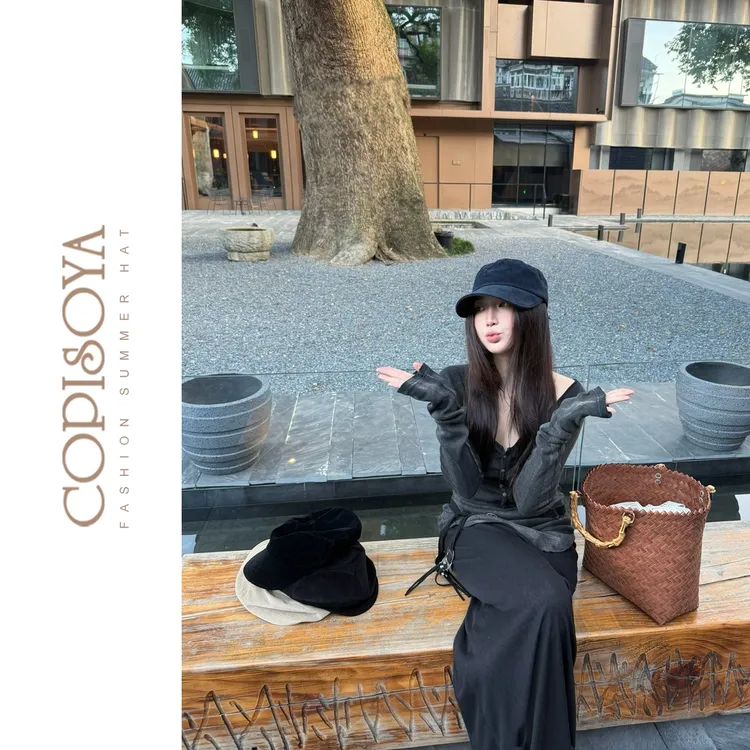 COPISOYA/凯佩詩雅「高智美学」宽檐翻皮绒马术帽秋冬高端时尚DM258