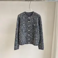 纯元贵货！复古圆领菱格小香风针织衫