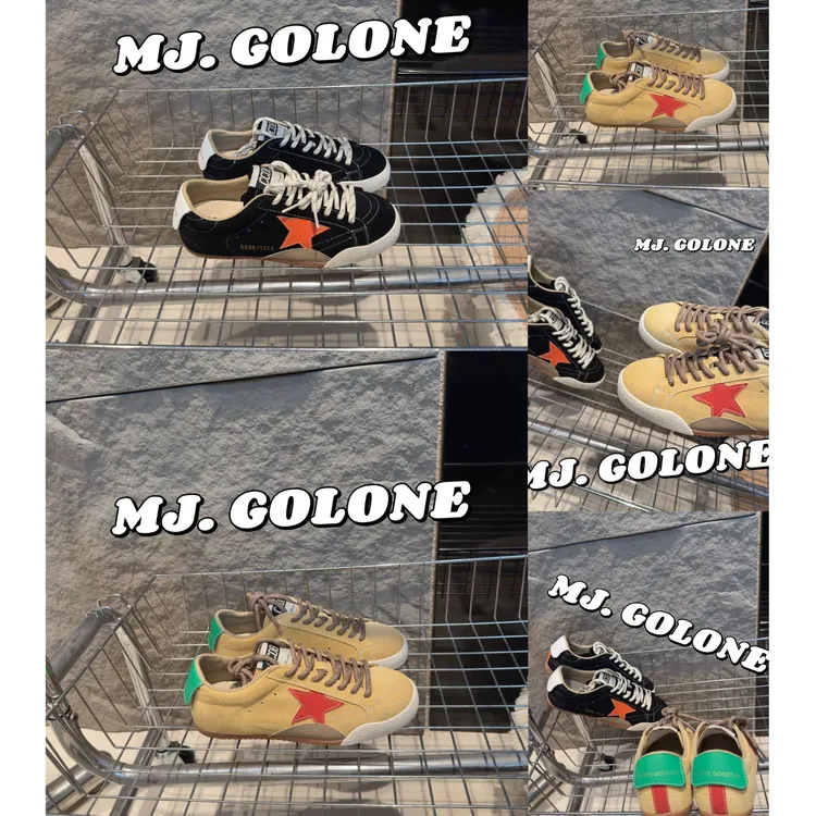 MJ-DB真皮复古做旧星星板鞋女2026春季新款休闲运动软底德训鞋