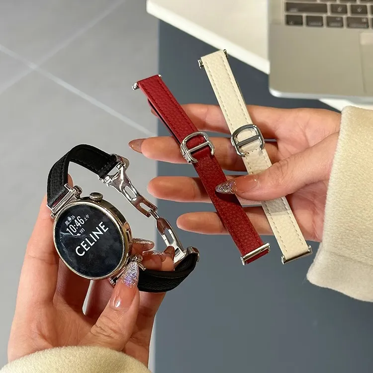 夏季卡蒂亚扣真皮适用华为手表GT5GT4表带watch4gt3女fit3表带gt2
