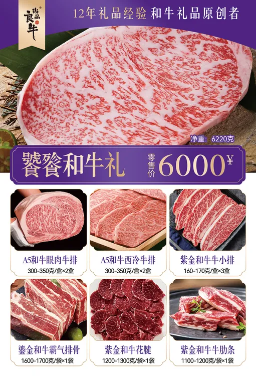 尚品良牛龙行大运【6000饕餮和牛礼】