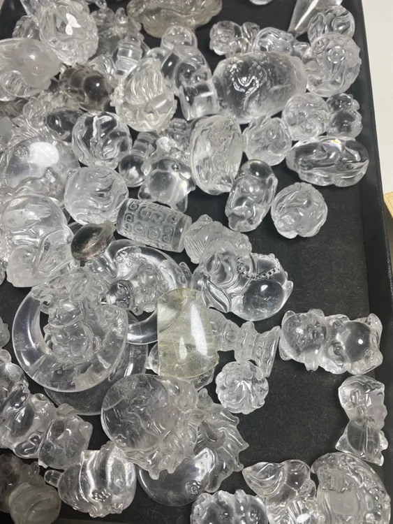 天然白水晶配饰雕刻