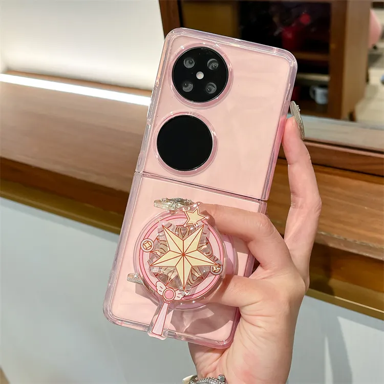 适用华为pocket2手机壳美少女支架pockets折叠屏pocket 2女保护套