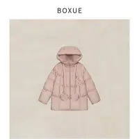 BOXUE“时光之恋”2025冬连帽宽松保暖90白鸭绒羽绒服#251115YR6625