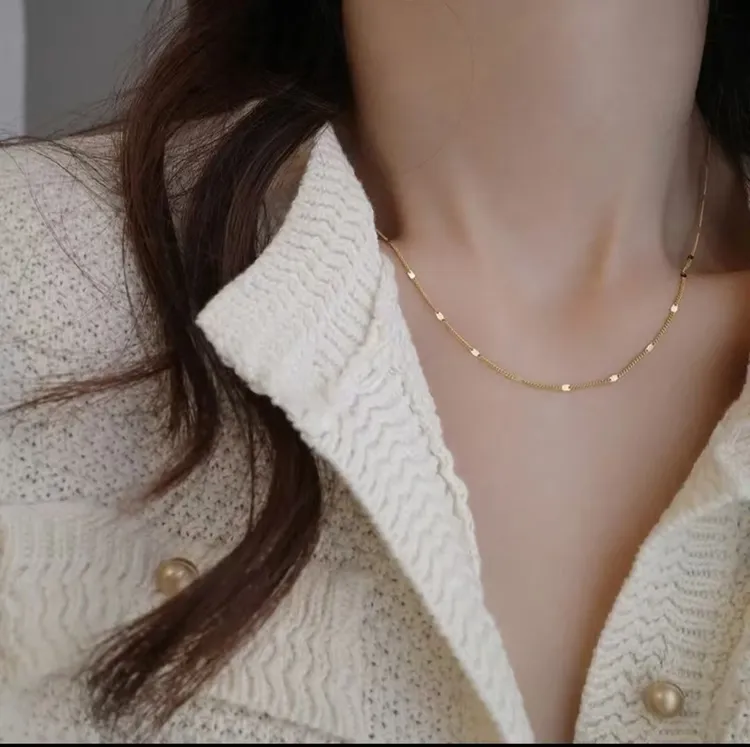 铜合金项链   星光连暴闪时尚项链  45CM-50厘米