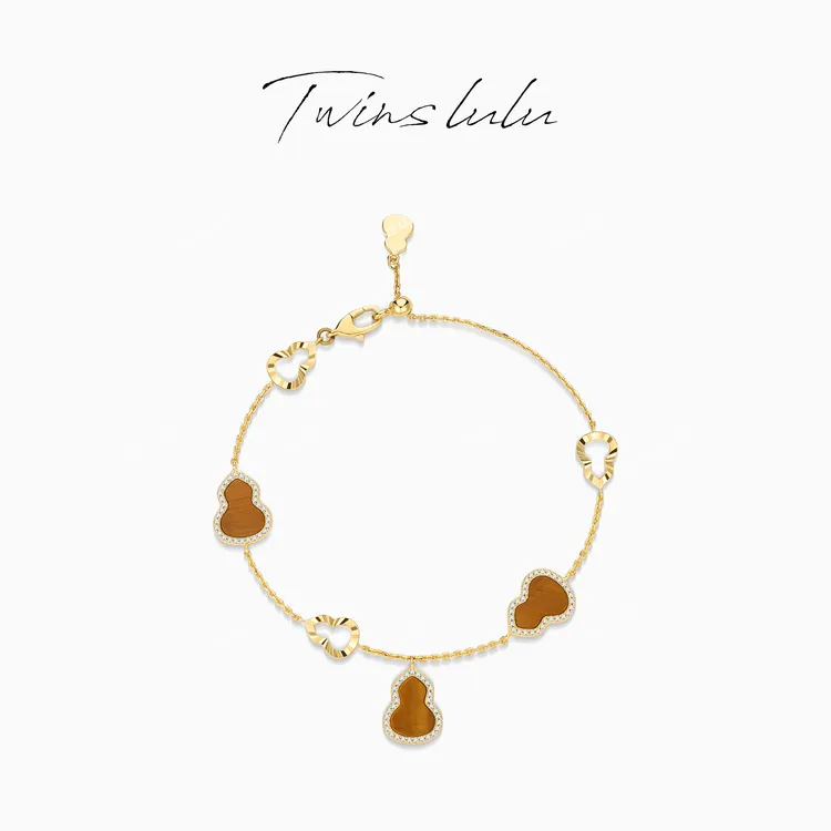 TWINS LULU 镀K金 精致时尚高级感简约经典百搭葫芦手链TSS6899商品图