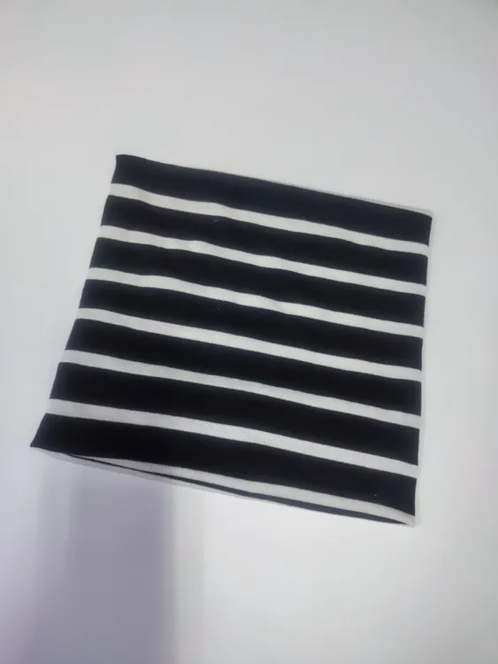 黑白条纹时尚小围套